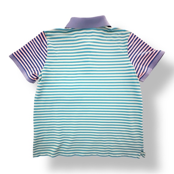 Lands’ End | Men’s Color Block Short Sleeve Polo (L) - Picture 3 of 5